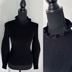Express Ribbed Black Women’s Stretchy Sweater (XXS)